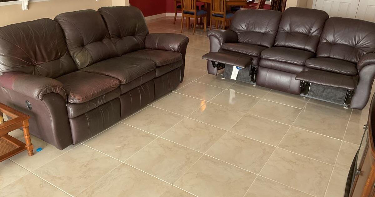 Two leather Lazboy reclining sofas for 200 in Kissimmee, FL For Sale