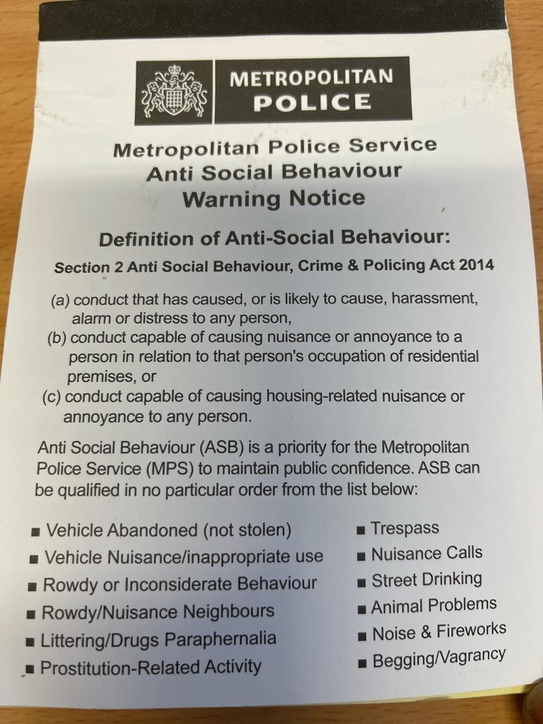 Asb Warning Camden Police — Nextdoor — Nextdoor 4960