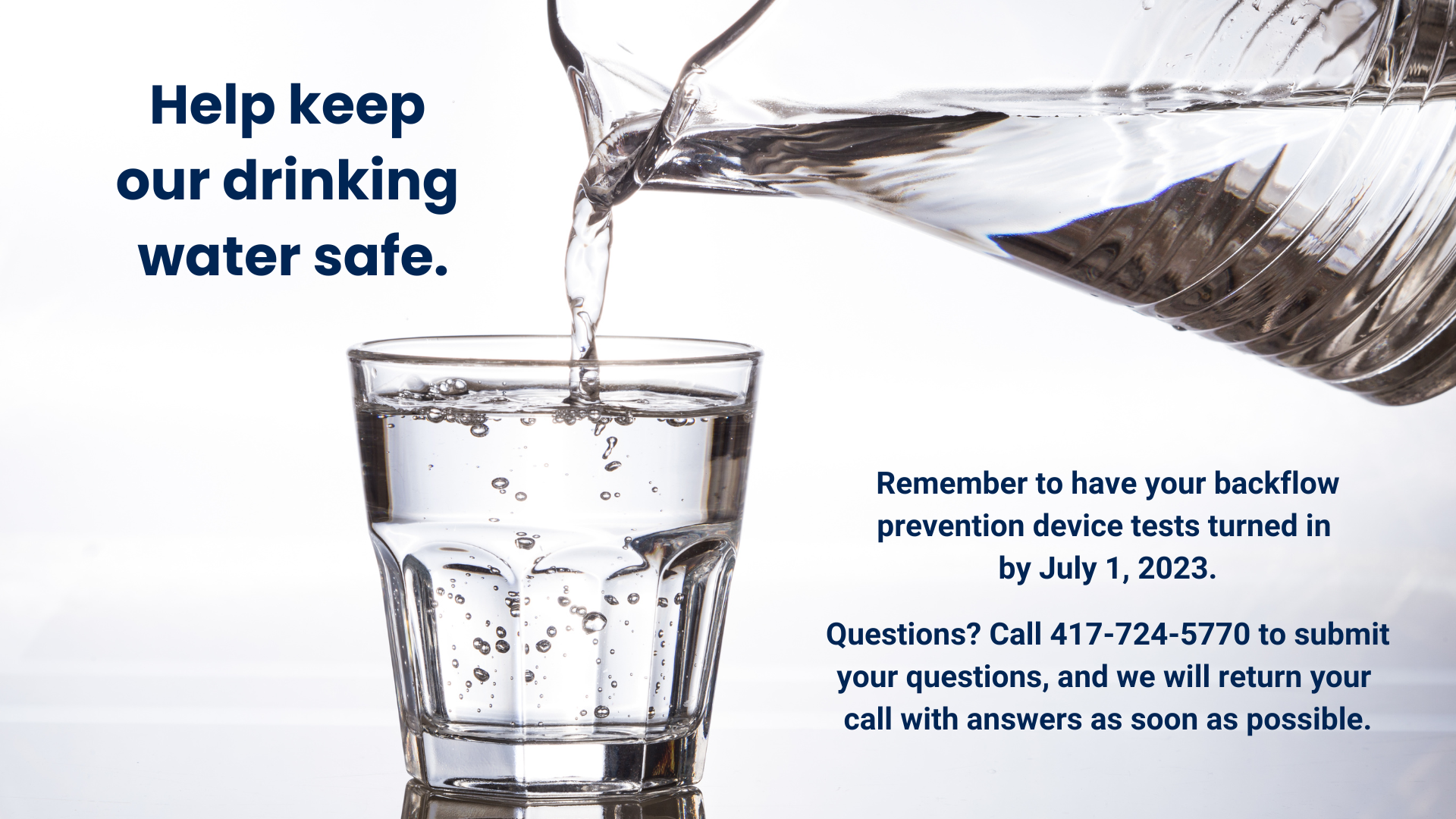 Reminder for Nixa Utilities water customers with inground sprinkler systems, fire protection