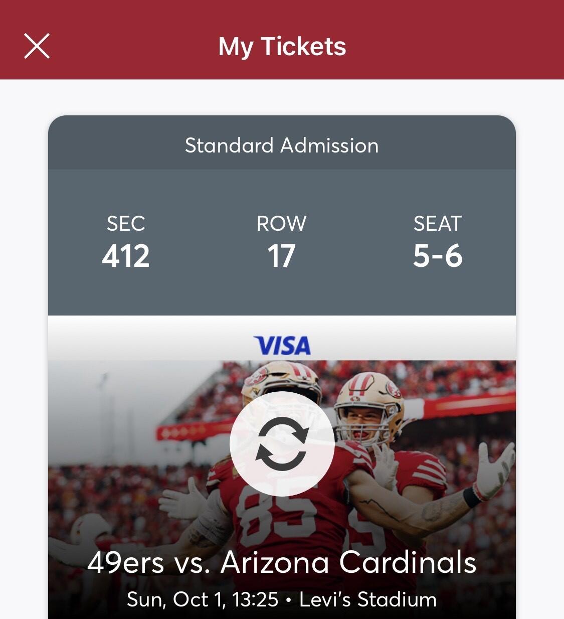 49ers v cardinals tickets