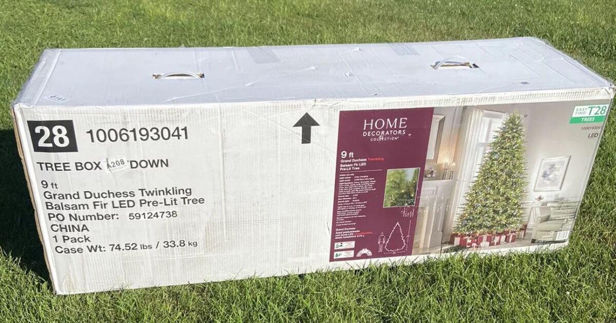 Star Trading LED Ottawa Tannenbaum 210cm - Schwarzer Weihnachtsbaum Mit 260 LEDs