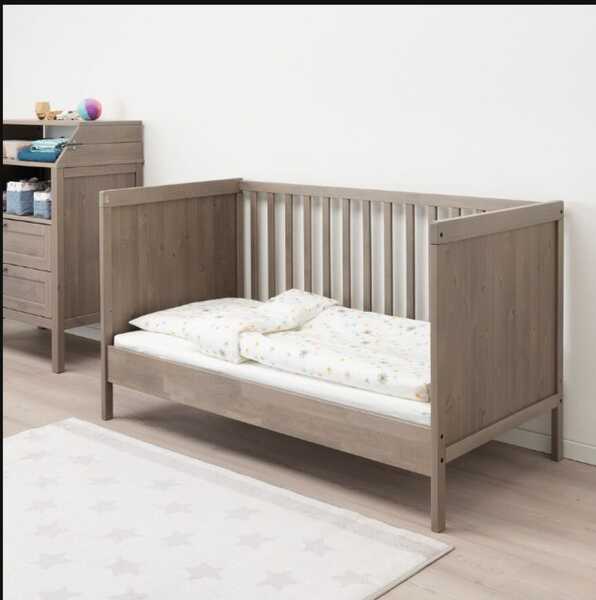 3 In 1 Baby Cot Grey Brown Ikea SUNDVIK 70x140cm For 40 In London Engl For Sale Free Nextdoor