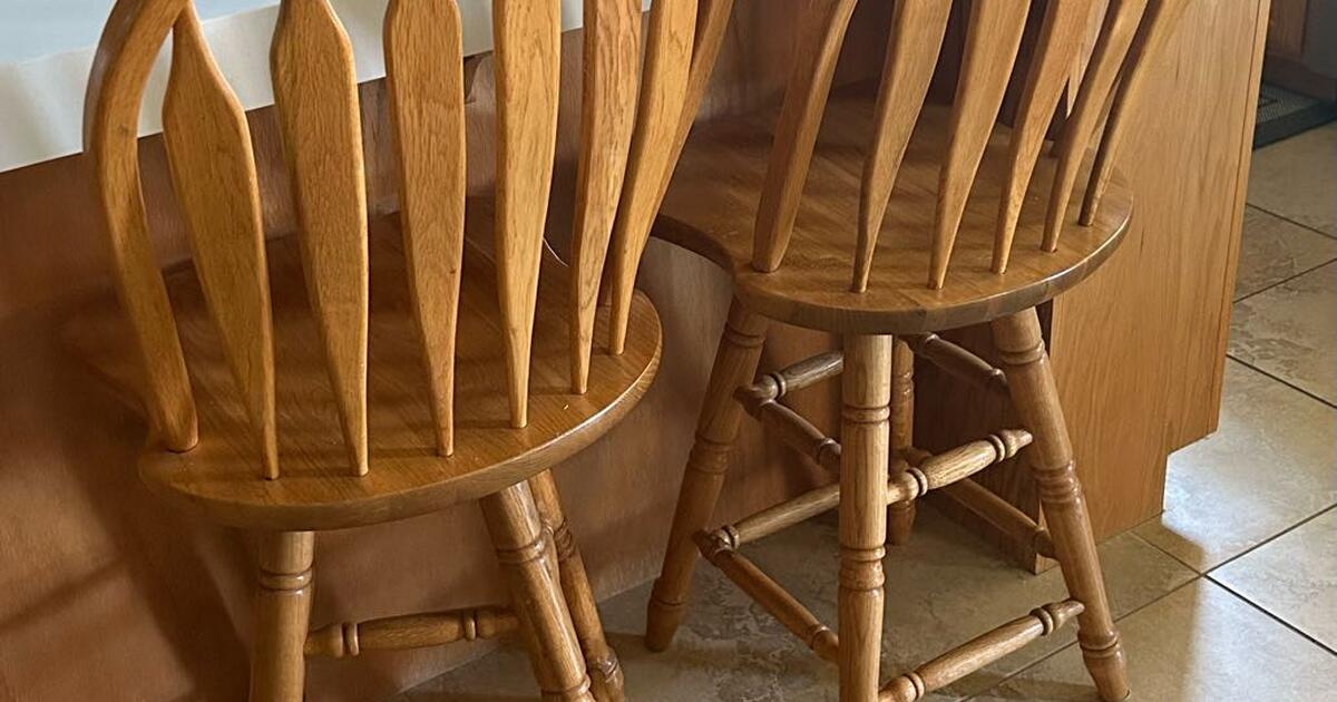 Oak bar stools for Free in Roseville, CA For Sale & Free — Nextdoor