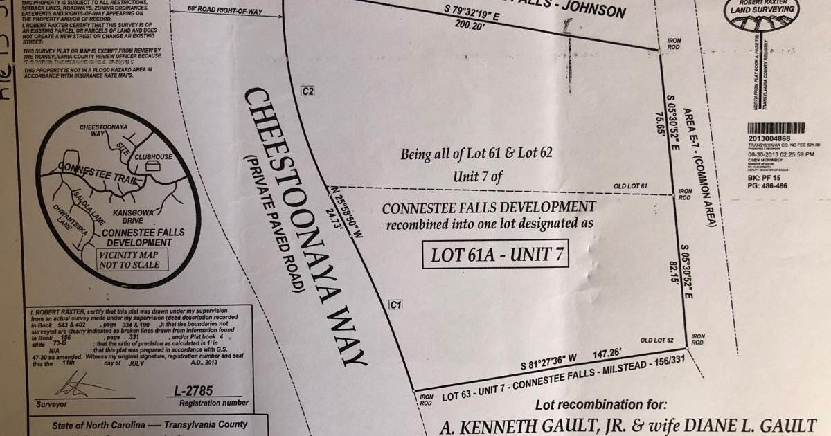 .77 acre lot in Connestee Falls for 45000 in Brevard, NC For Sale