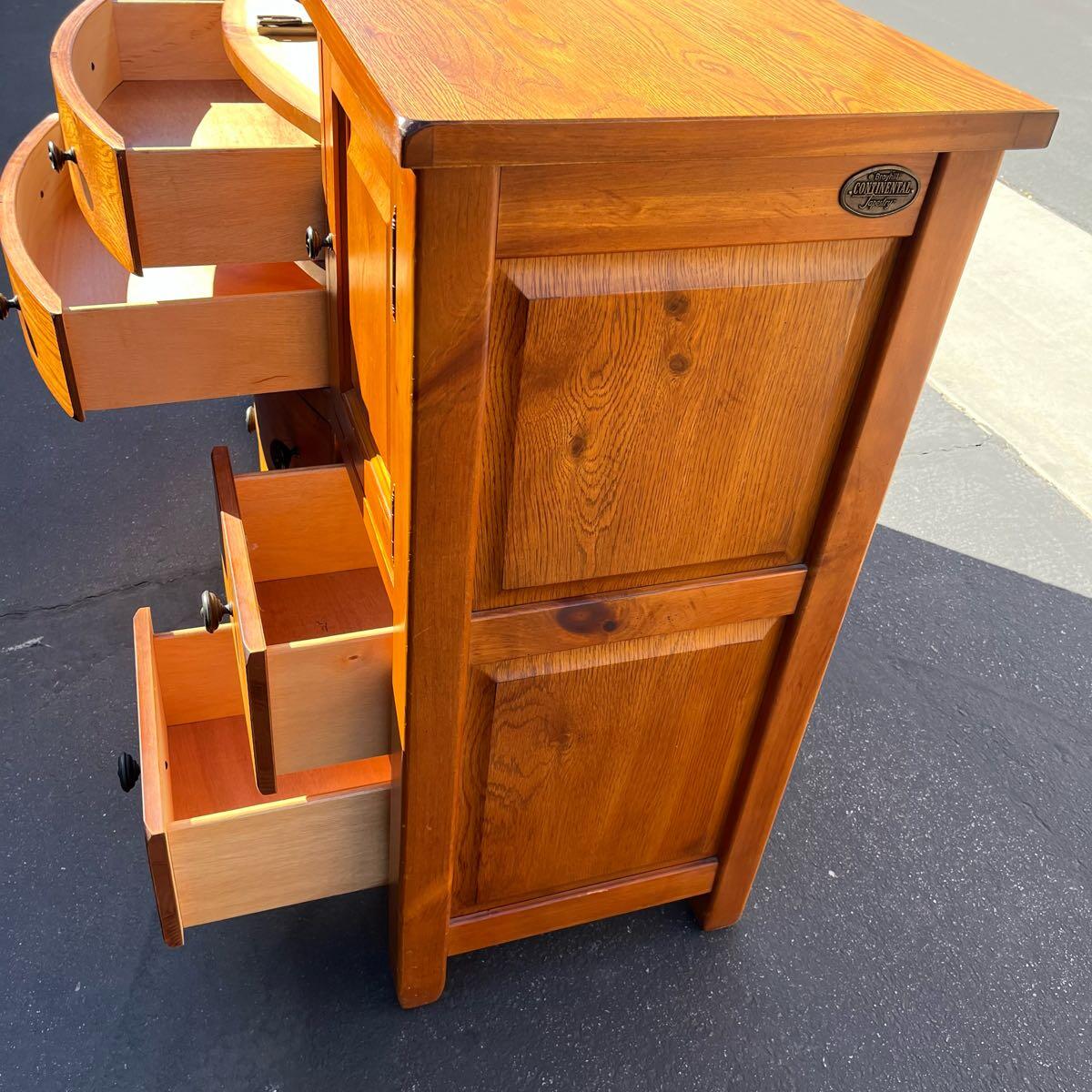 Broyhill Continental Tapestry Collection Tall Dresser / Credenza for