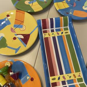 Colorful Ceramic Plate Set