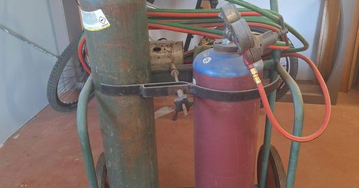 Oxy-acetylene tanks, cart, hoses, gages, victor torch for $500 in Lake ...