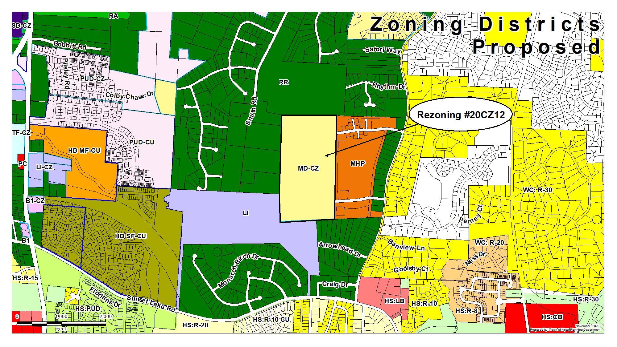 Rezoning 20CZ12 Felton Grove High School (Town of Apex) — Nextdoor ...