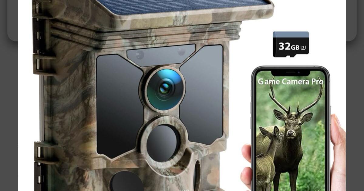 Solar Trail Camera K Fps Ceyomur Wifi Bluetooth Mp Game Camera For In Antioch Tn