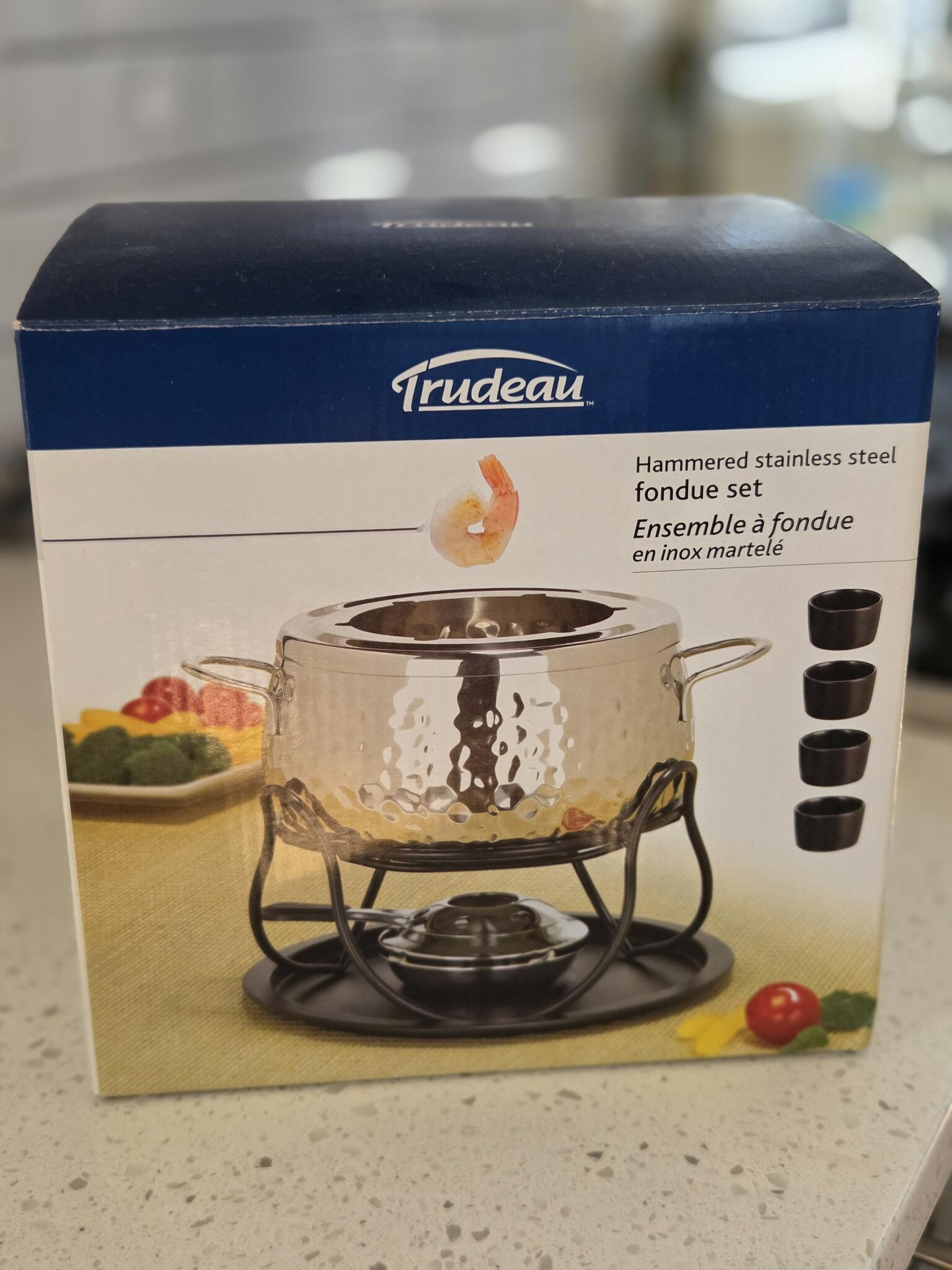 Like new fondue set and coffee maker