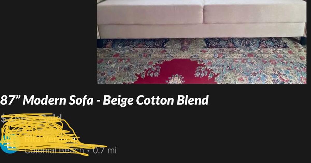 Free sofa, pick up today for Free in Colonial Beach, VA Finds — Nextdoor