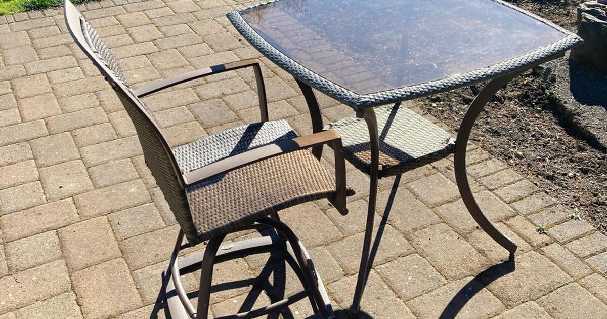 High Top Outdoor Table And One Matching Chair For Free In Portland OR High Top Outdoor Table And One Matching Chair For Free In Portland OR