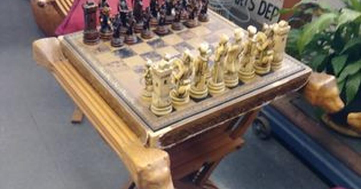 Savonarola Chess Table and Chairs for $800 in Winton, CA | For Sale ...