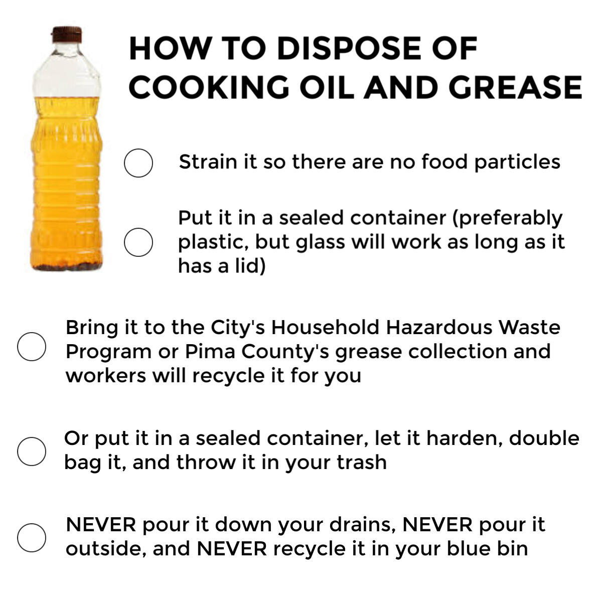 How to Properly Dispose of Cooking Oil and Grease