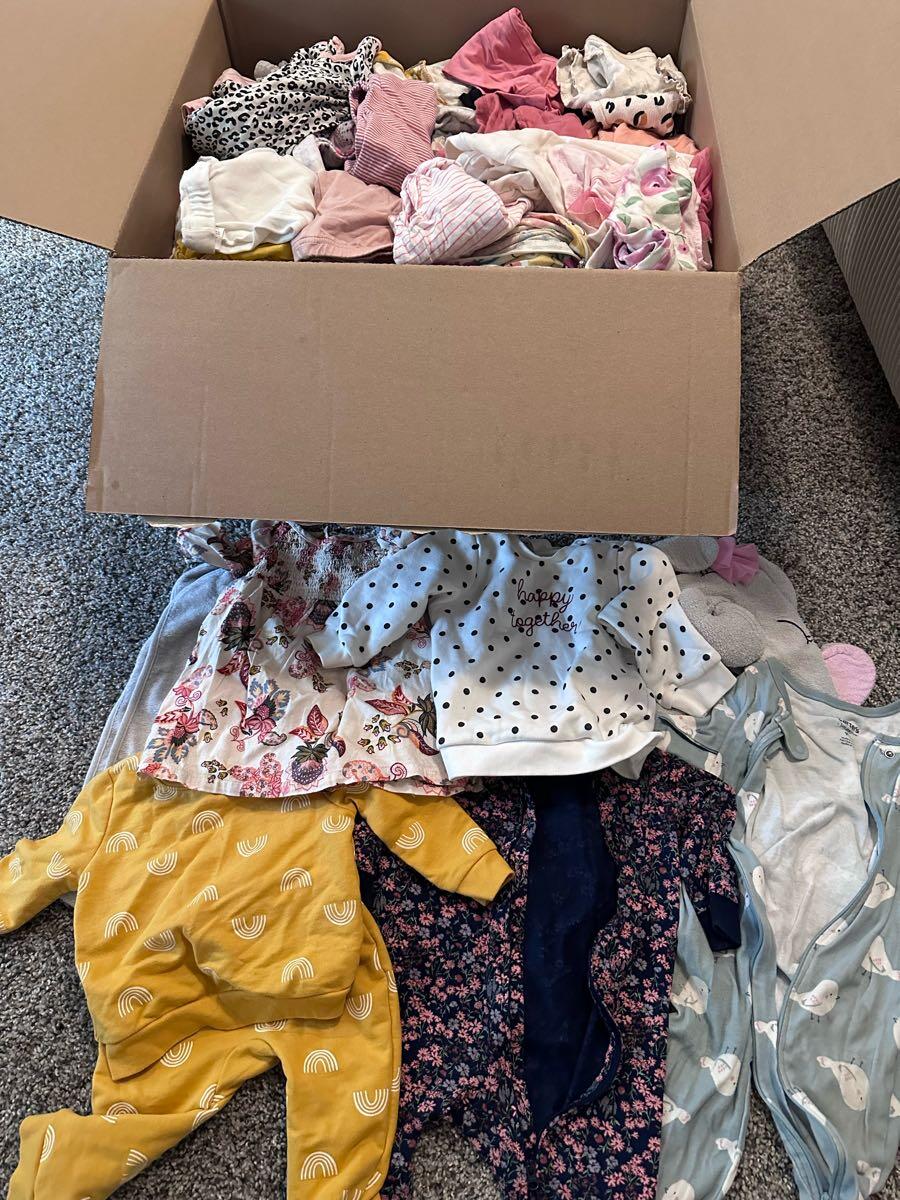 Box of Baby Clothes