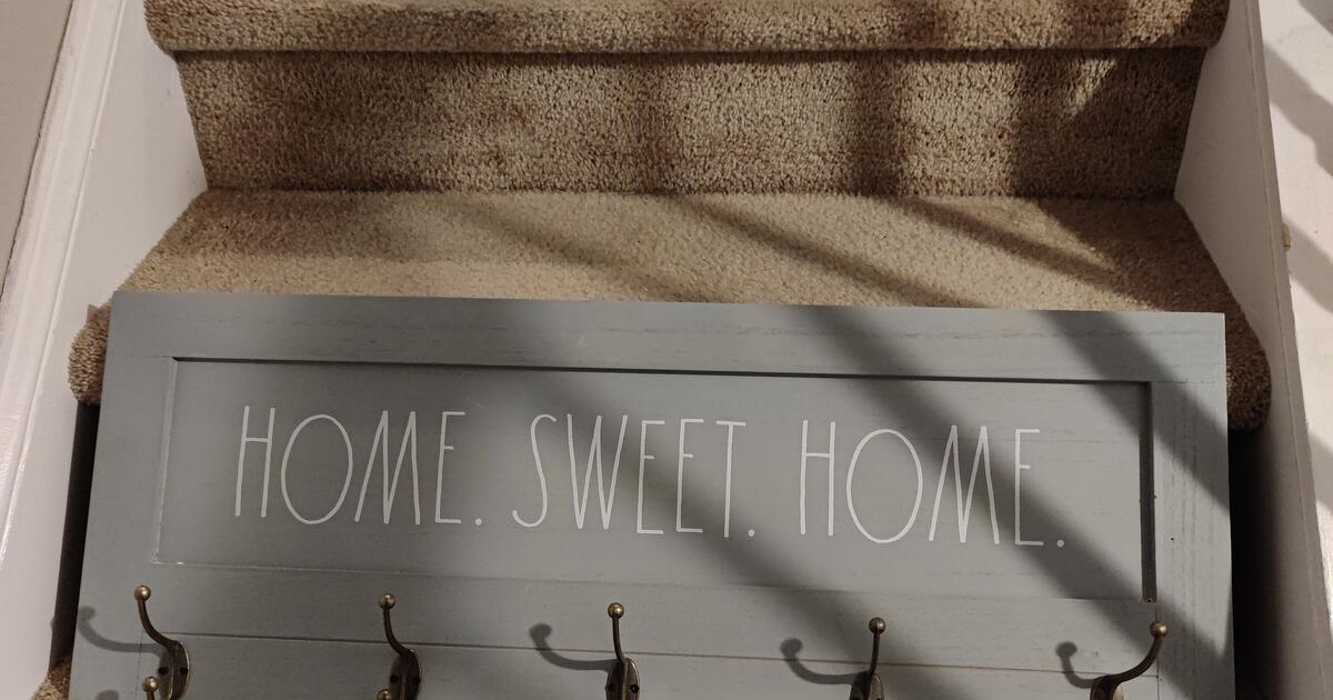 Home Sweet Home Sign With Coat Hooks for 10 in Glenside, PA For Sale & Free — Nextdoor