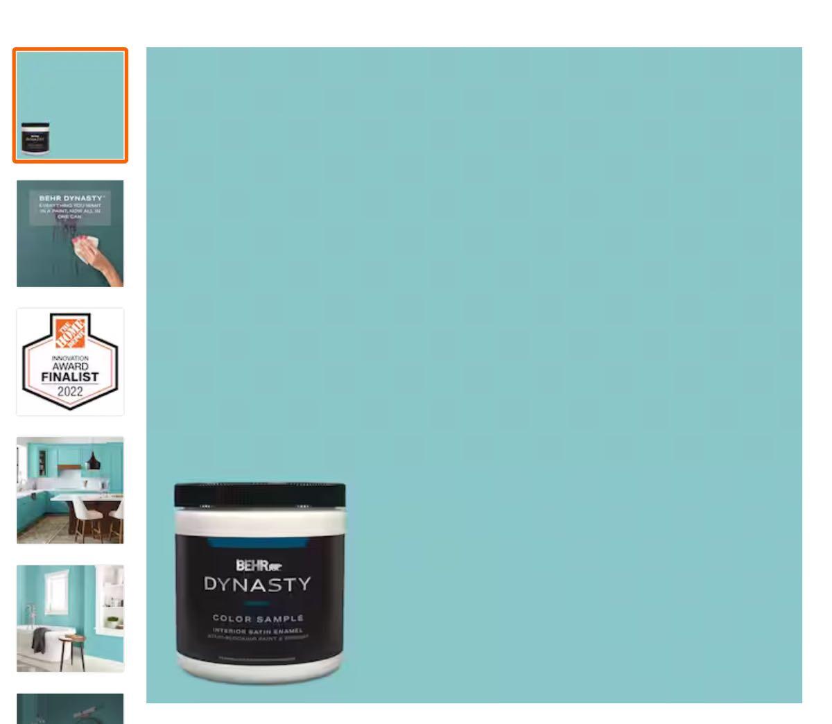 Two Unopened Gallons of Behr Paint Embellished Blue Color for 50 in