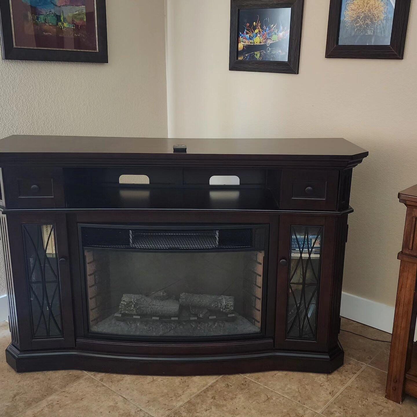 Costco Electric Fireplace/heater TV Stu0026 For $280 In Phoenix, AZ | For Sale  u0026 Free — Nextdoor