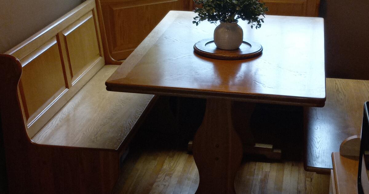oak kitchen nook set for 300 in Buffalo, NY For Sale & Free — Nextdoor