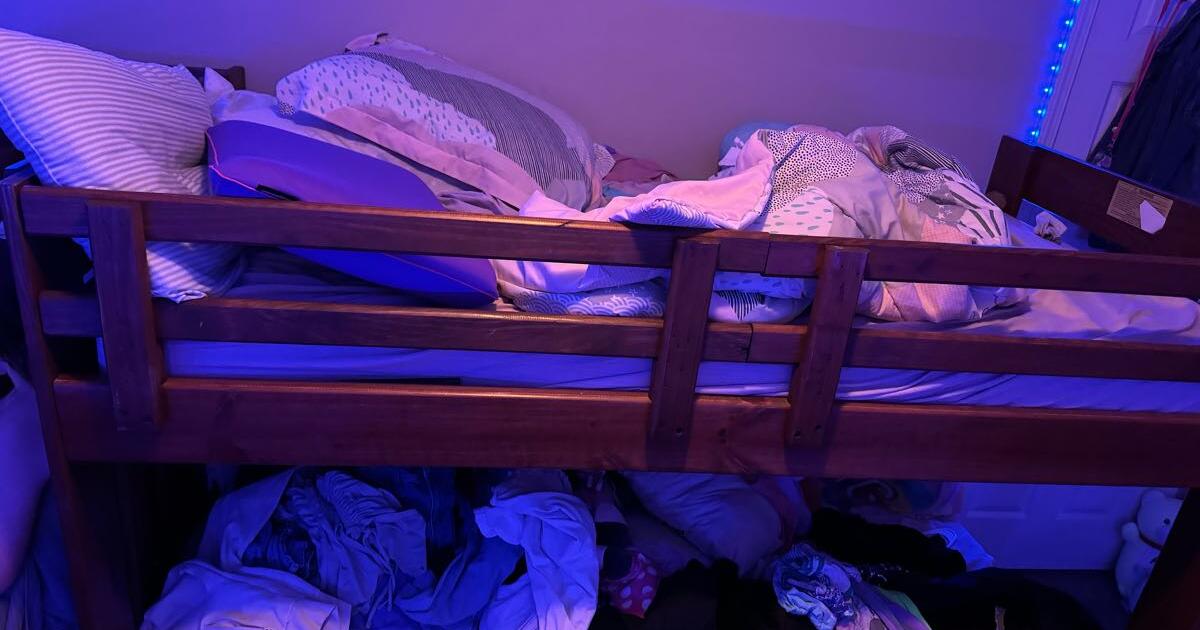 Wooden bunk bed with storage and drawers. for 200 in Greensboro, NC