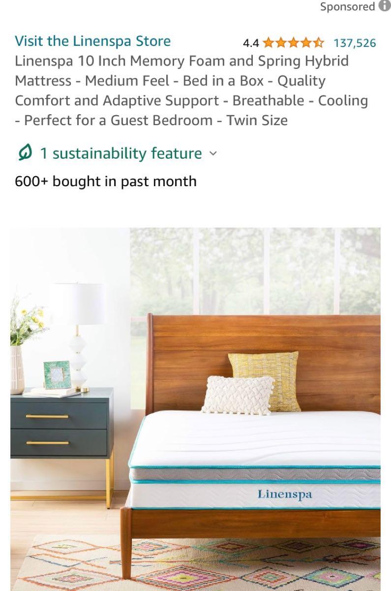 Twin beds and 10" mattresses for 250 in Beverly Hills, FL For Sale