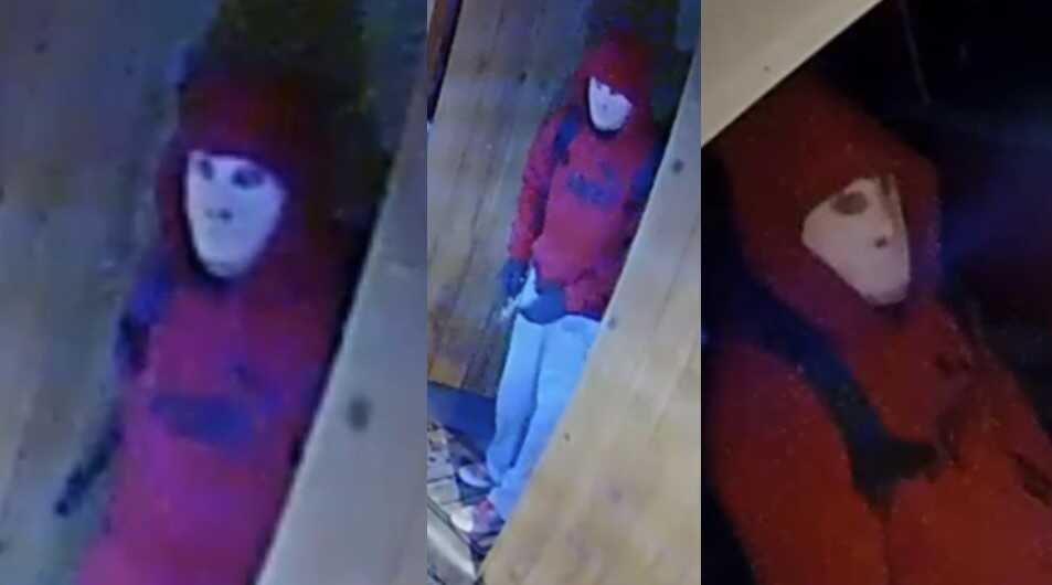 Newly released video of a suspect wanted in an aggravated robbery (home ...