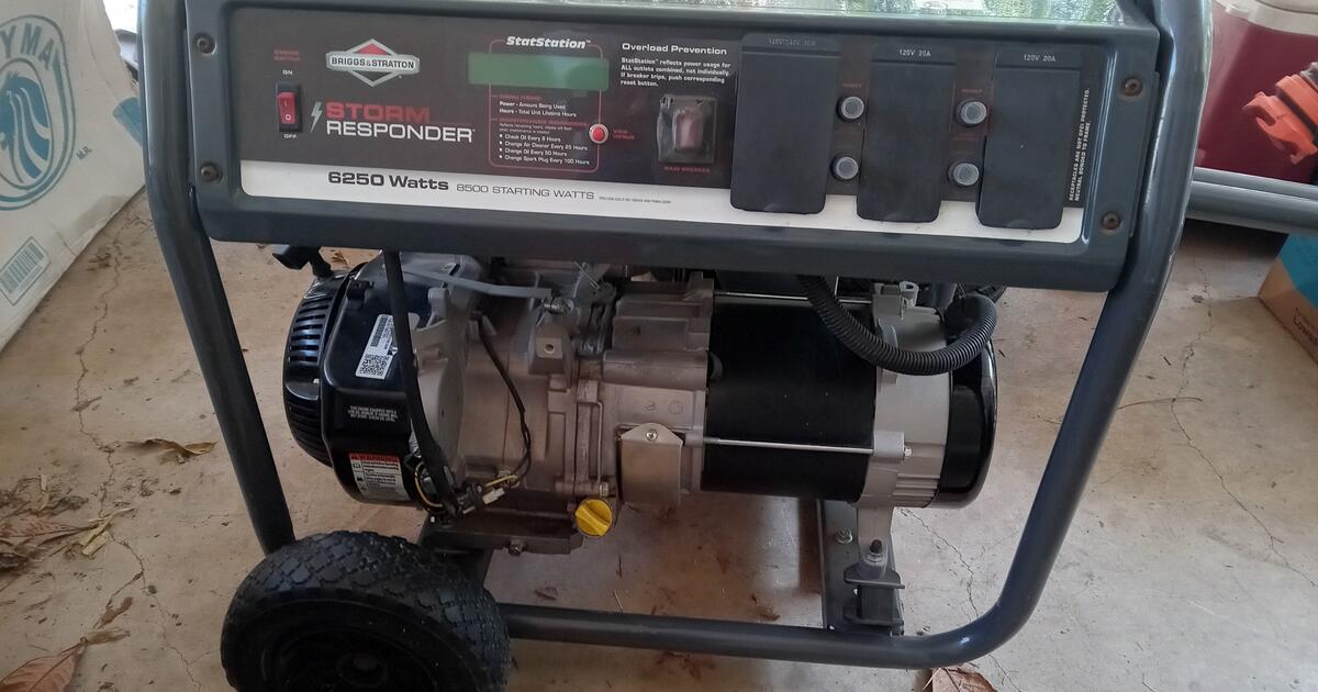 Generator Storm Responder 6250 Watts 8500 Starting Watts for $650 in ...