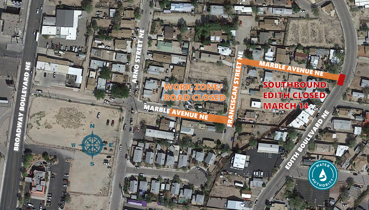 WATERLINE REPLACEMENT PROJECT TO BEGIN ON MARBLE AND FRANCISCAN NEXT