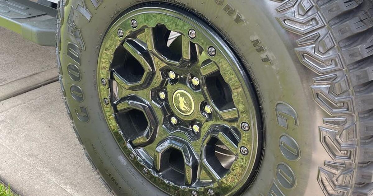 (5) Bronco Wildtrak Rims and Tires for 2300 in Gilbert, AZ Finds