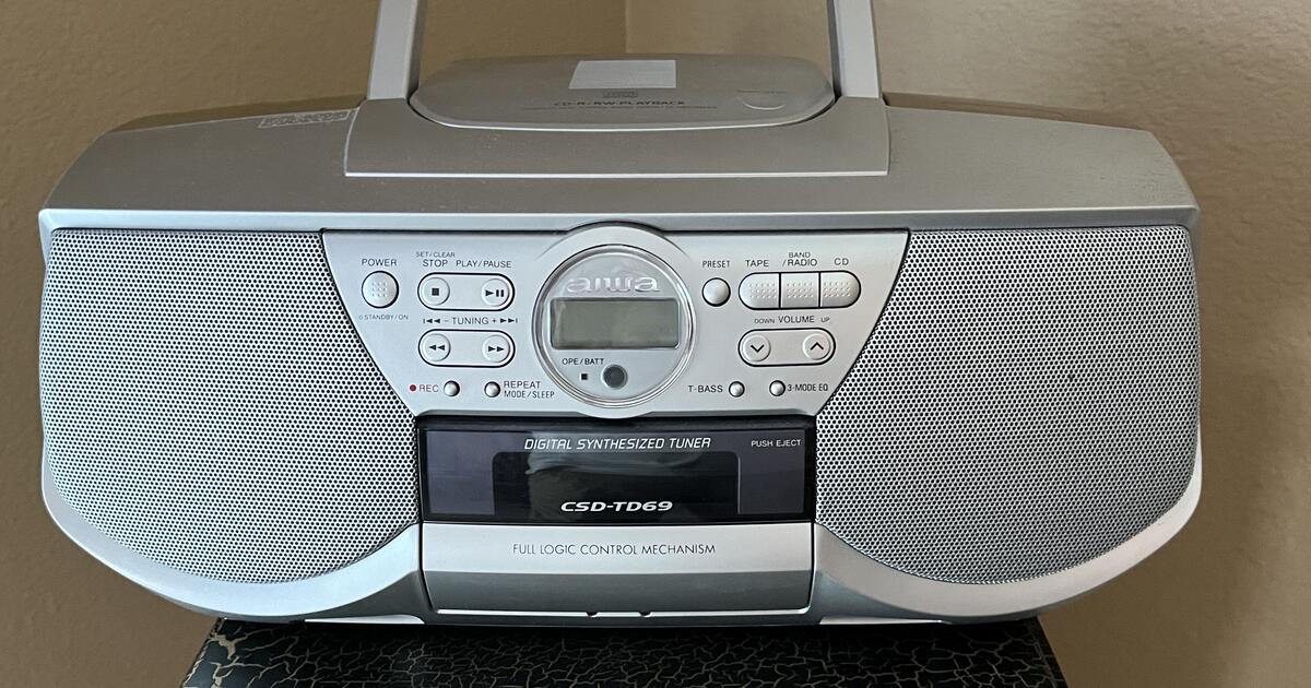 Aiwa CSD-XR66Z Ghettoblaster Vintage 1987 - Radio/Cassette OK, CD HS