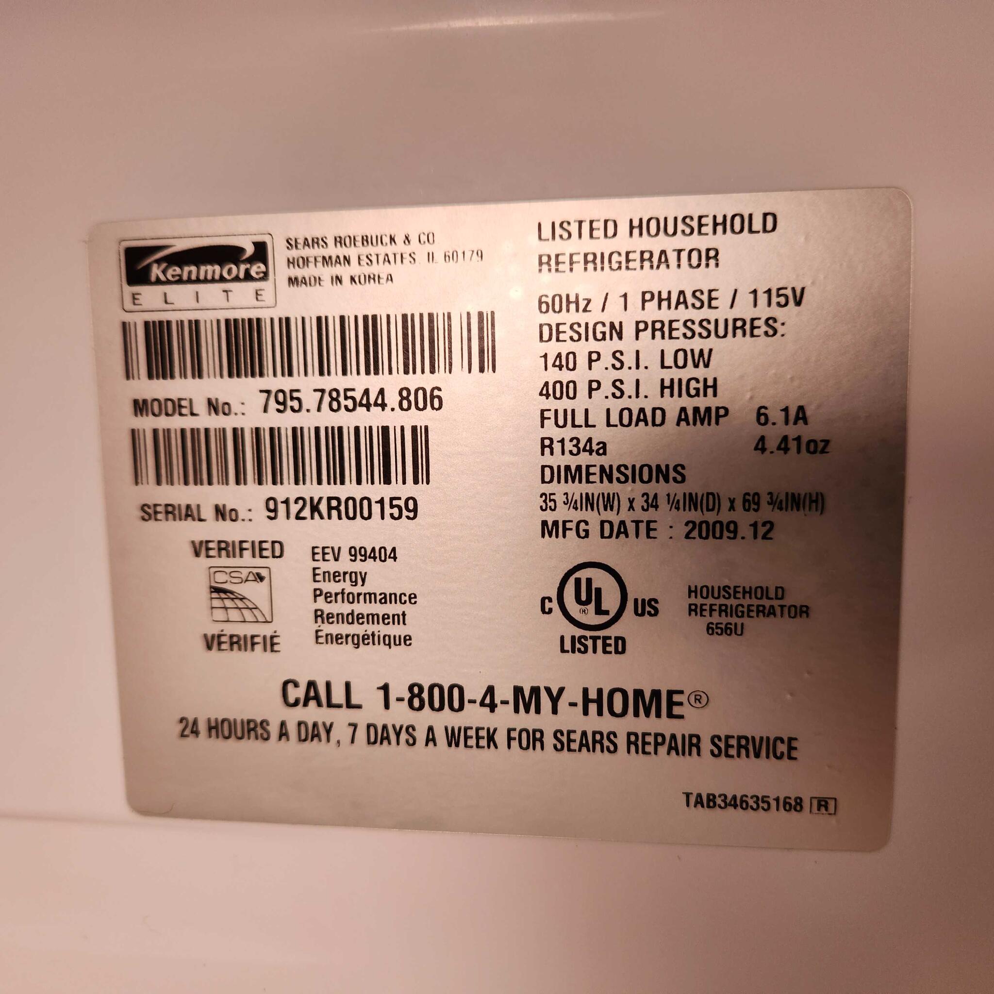 Kenmore Elite (LG brand) Refrigerator for 200 in Lakeland, FL For Sale & Free — Nextdoor
