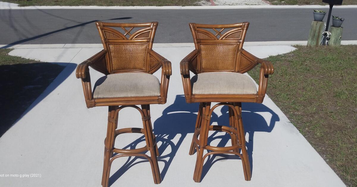 Leaders Casual Rattan Swivel Barstools for 150 in Largo, FL For Sale