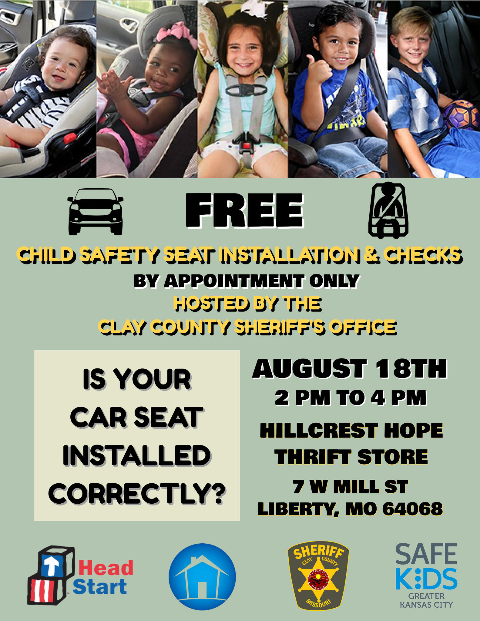 Is your car seat installed correctly? (Clay County Sheriff's Office