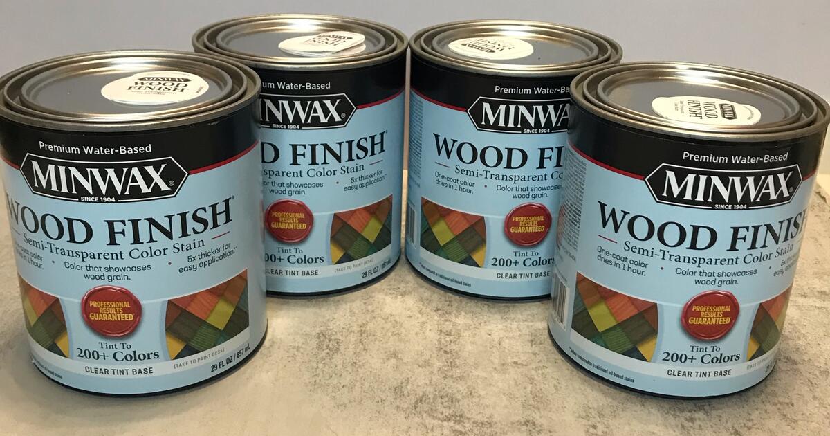 Minwax WaterBased Wood Stain 4 Quarts for 45 in Greeley, CO For Sale & Free — Nextdoor