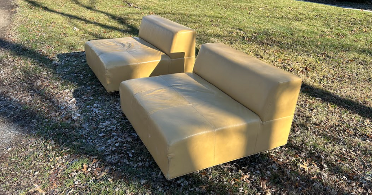 Yellow Leather Couches for Free in Toledo, OH For Sale & Free — Nextdoor