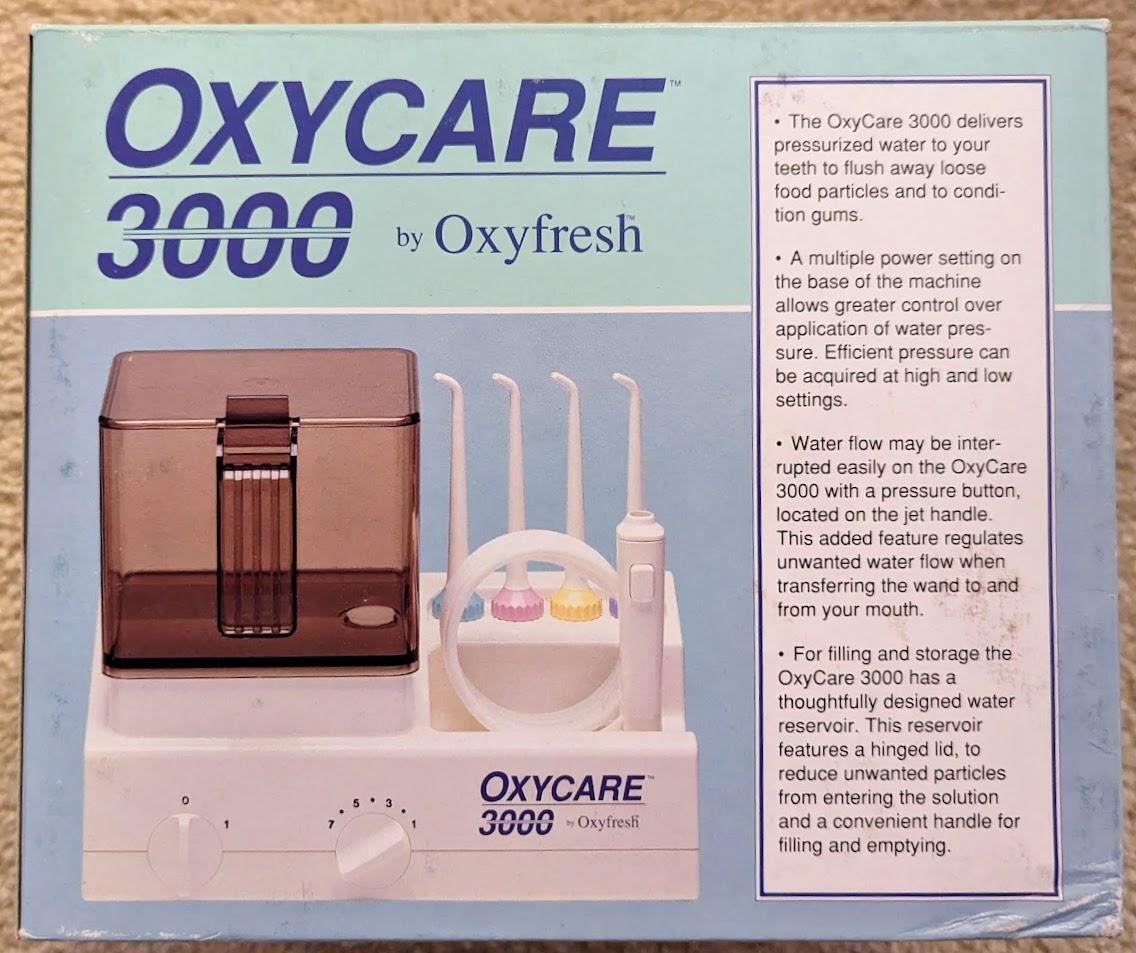 Never used; in box. Teeth/Oral irrigator. Oxycare 3000 for Free in ...