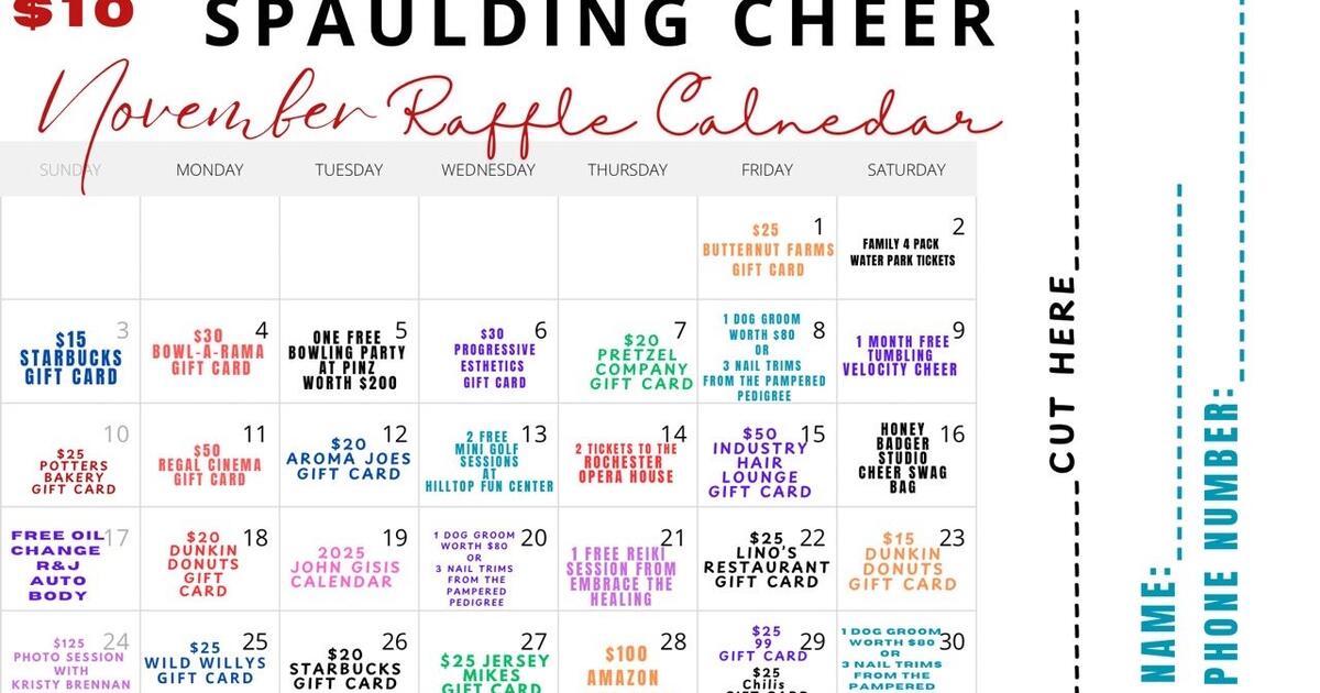 Raffle Calenders for $10 in Rochester NH For Sale Free Nextdoor Raffle Calenders for $10 in Rochester NH For Sale Free Nextdoor