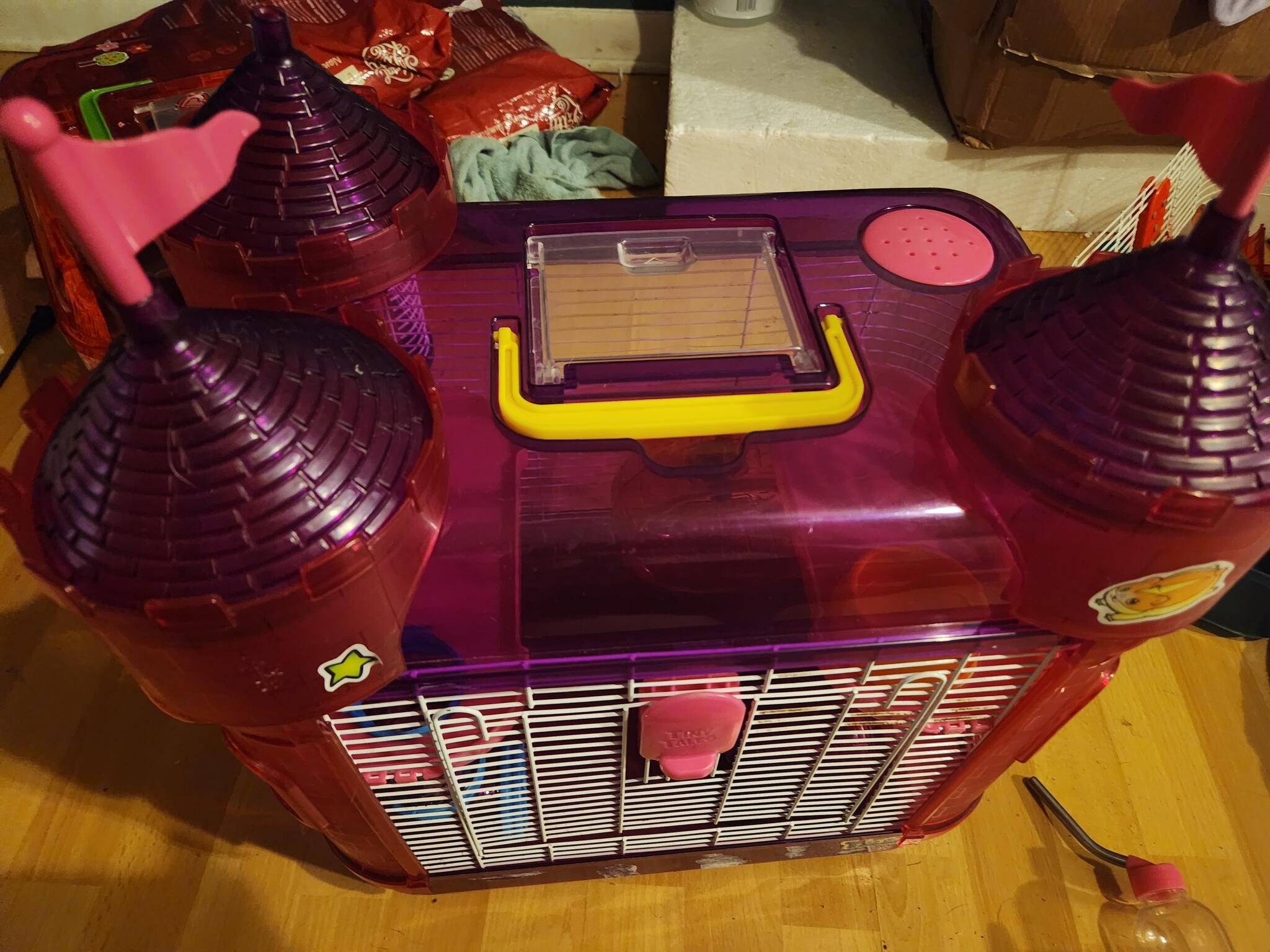 Princess castle hamster outlet cage