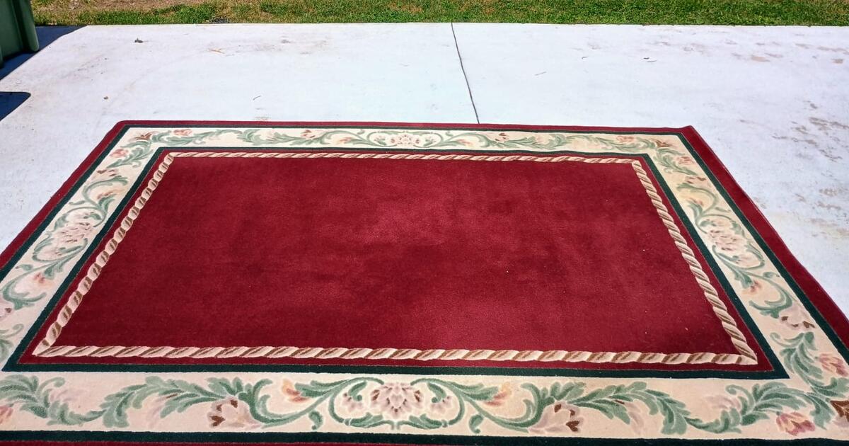 Burgundy and beige area rug free for free in long valley nj for