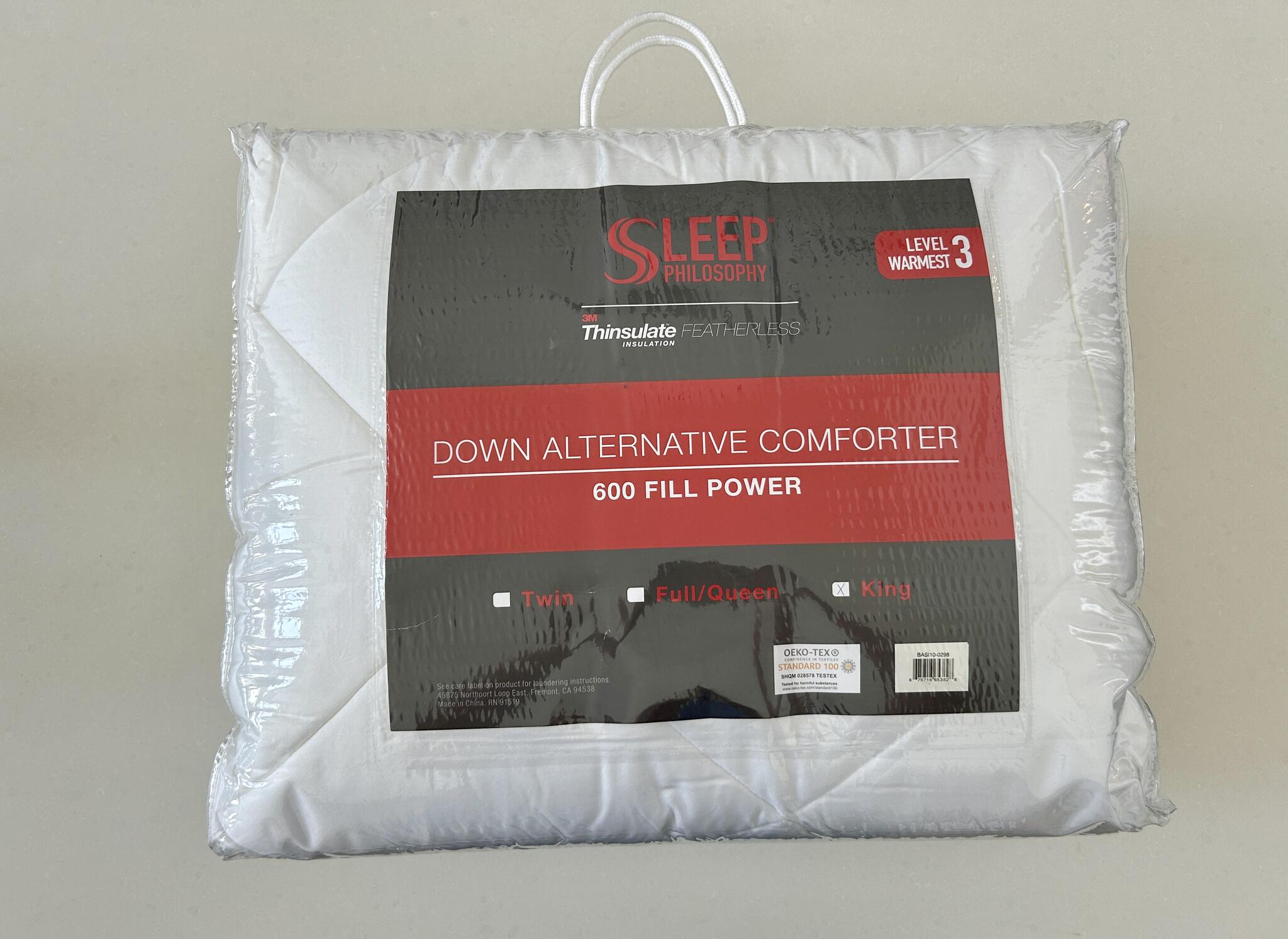 Sleep Philosophy Level 3 Warmest 3M Thinsulate Down Alternative Comforter,  King