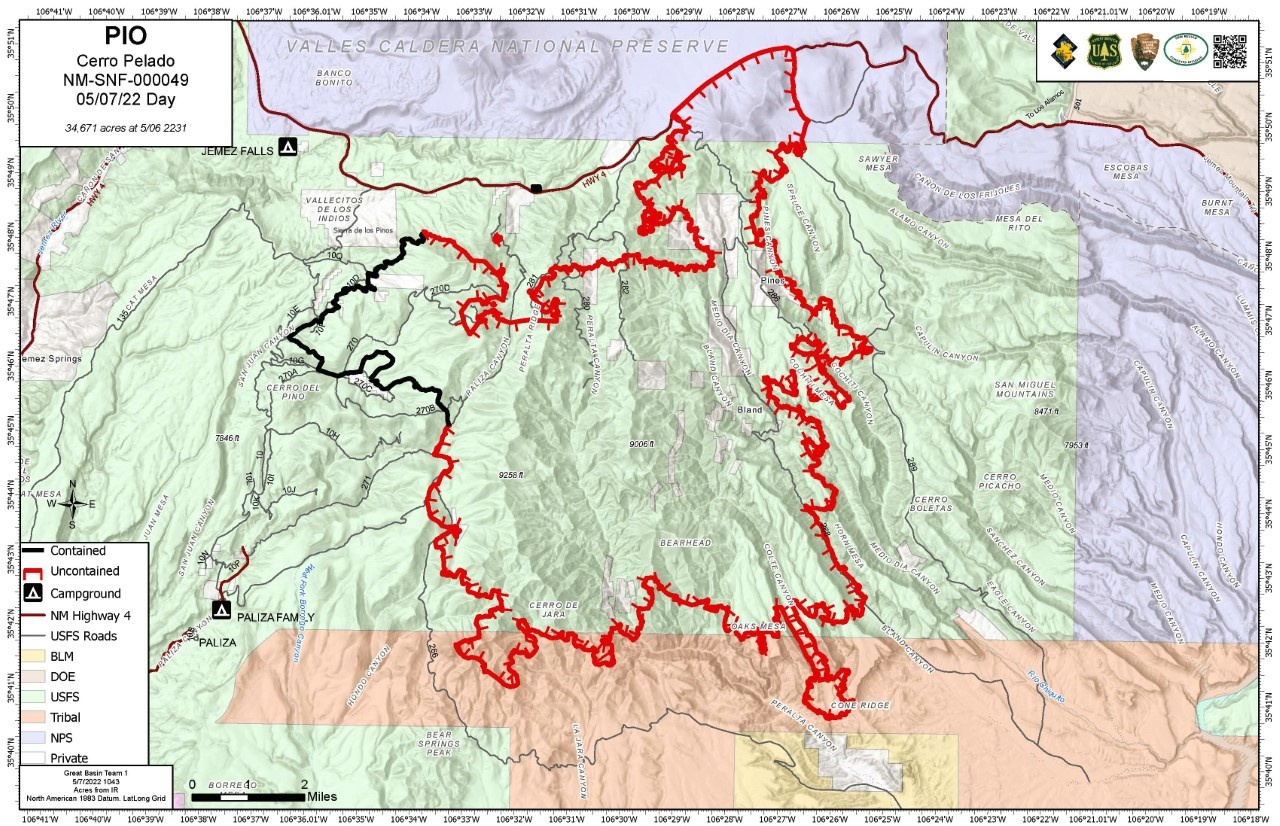 CERRO PELADO FIRE UPDATE 5/7 13:30: (Los Alamos County) — Nextdoor ...