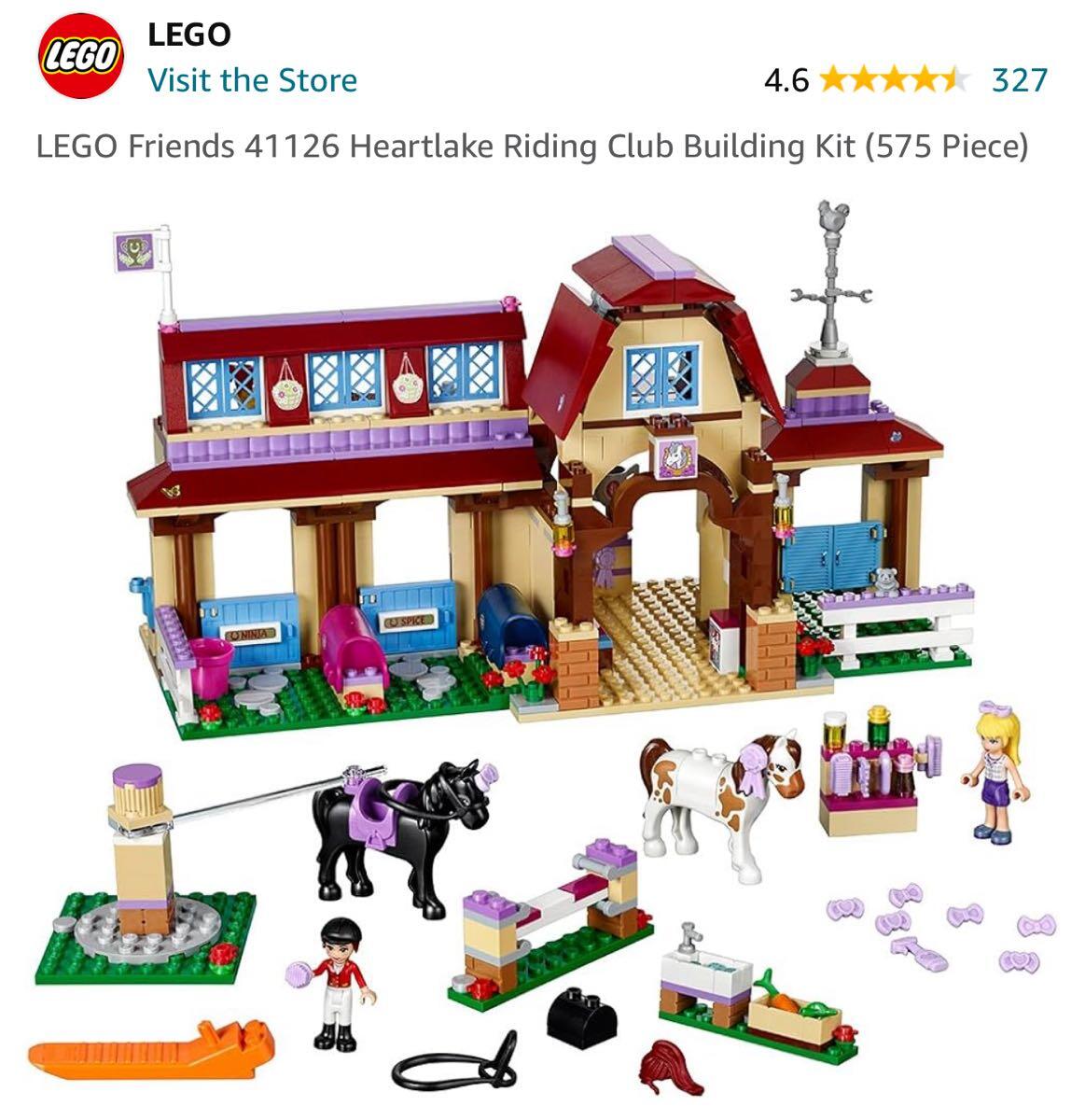 LEGO Friends 41126 Heartlake Riding Club Building Kit (575 Piece)