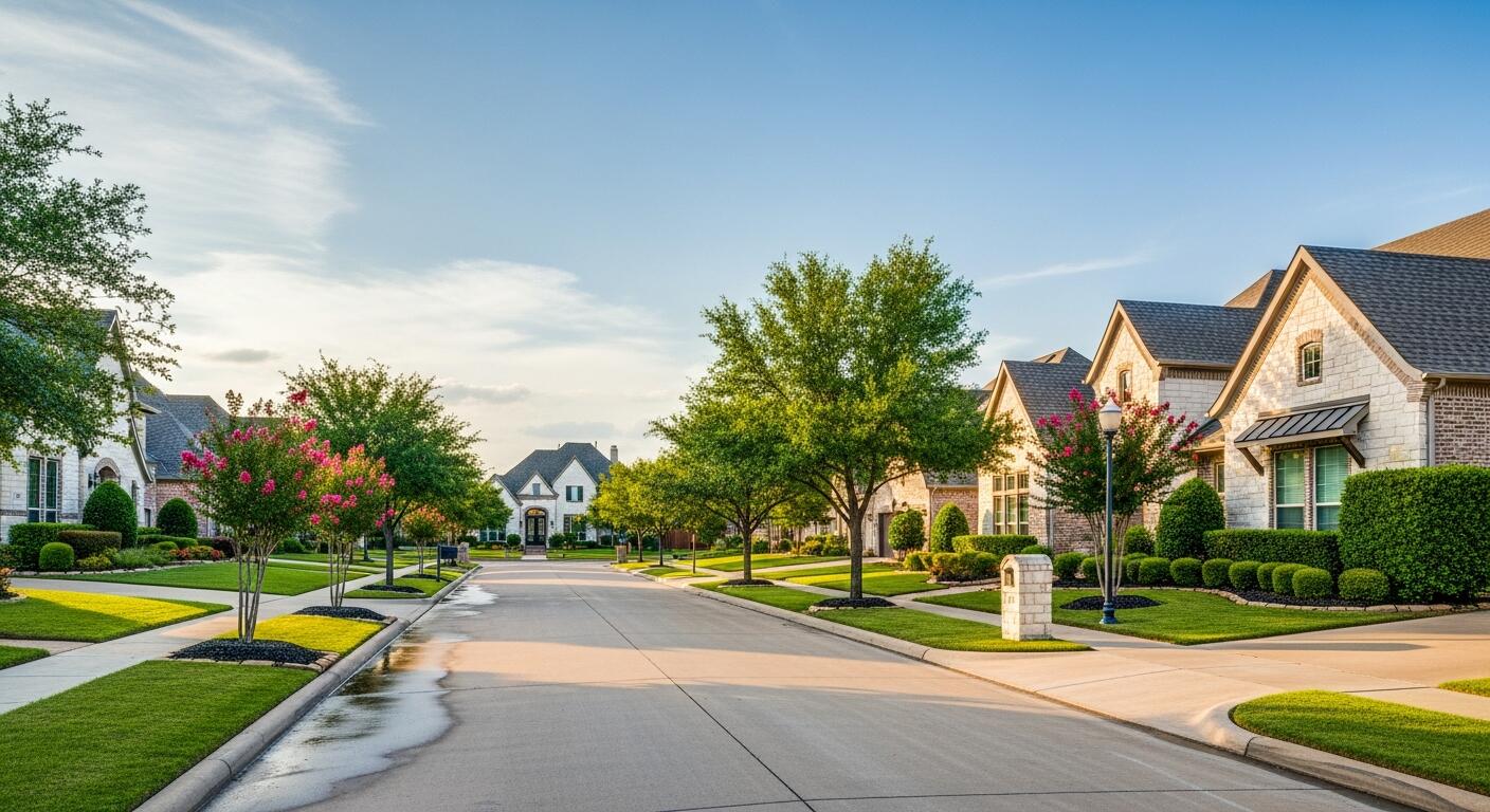 Residential neighborhood in Allen Texas