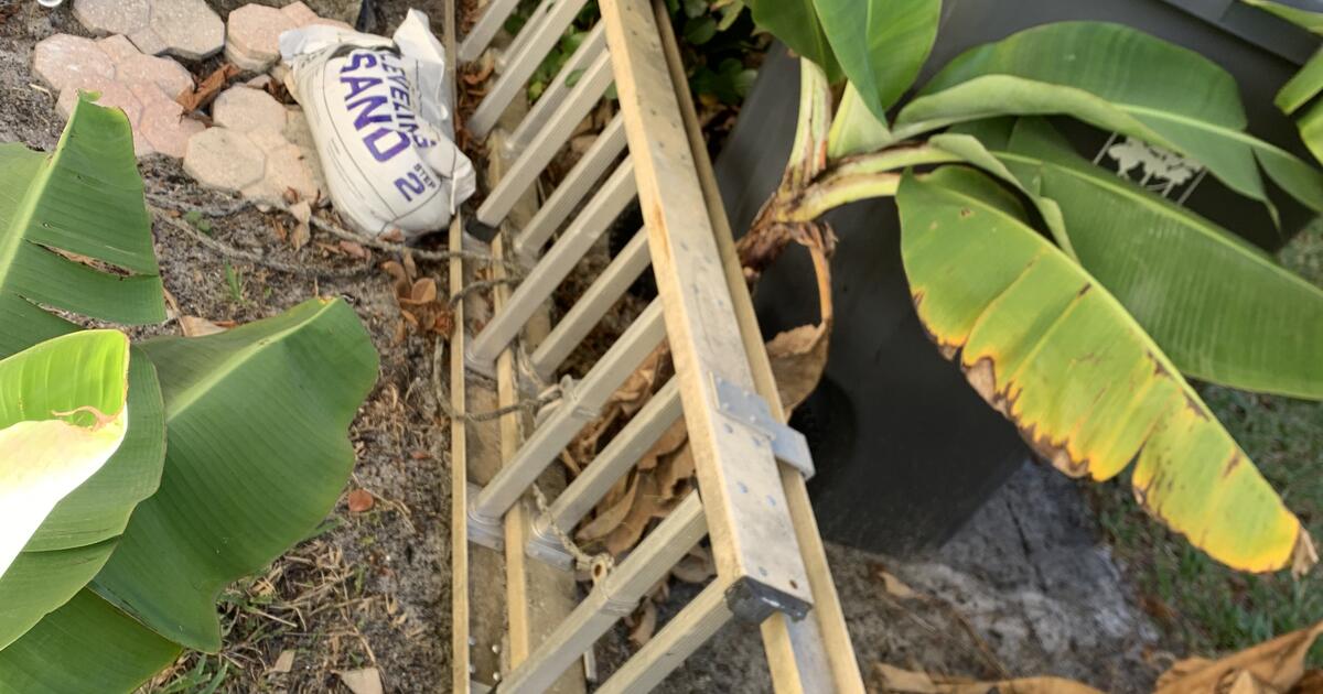 Aluminum tall extended ladder for 30 in Wellington, FL For Sale