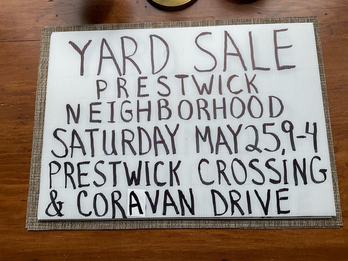 Prestwick Neighborhood Garage Sale in Winston Salem, NC For Sale