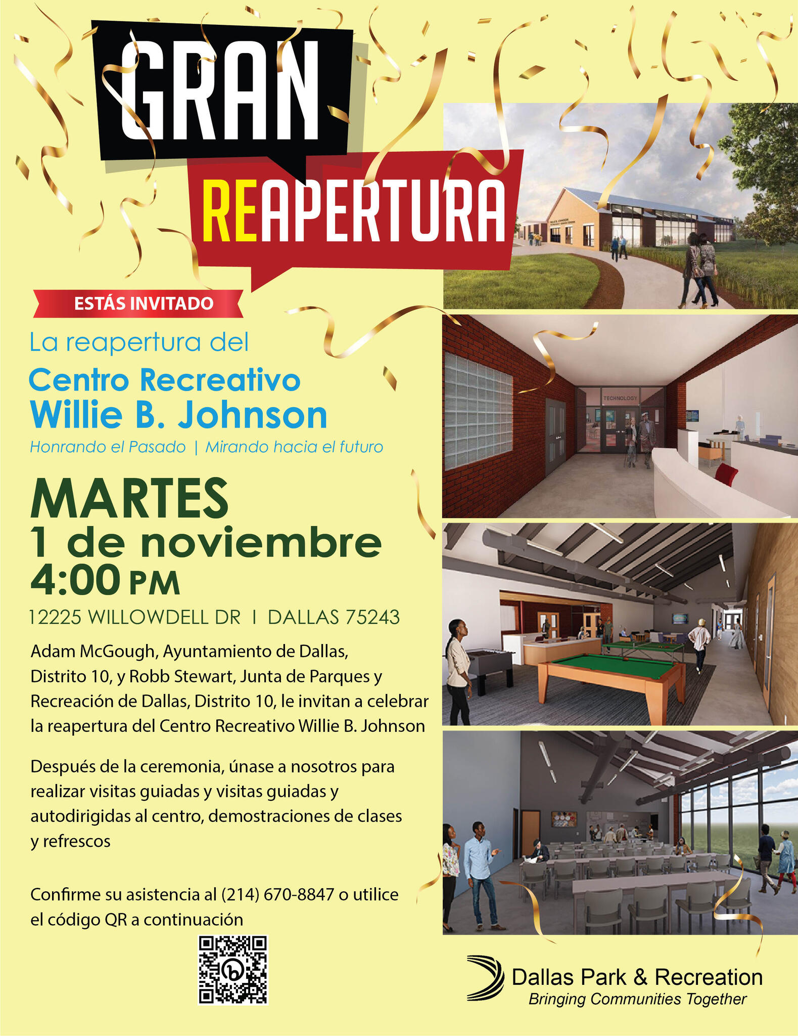 North Dallas Recreation Center Reopens With A New Look! (Dallas Park