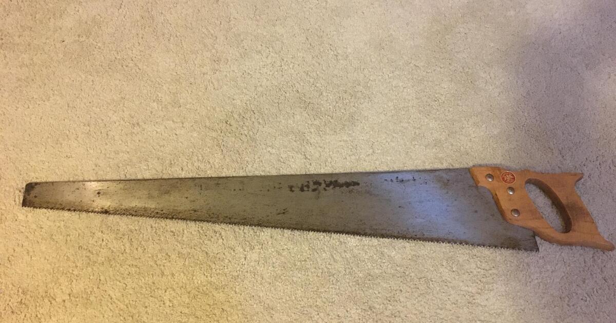 Vintage Warranted Superior Hand Saw W Intact Medallion For In