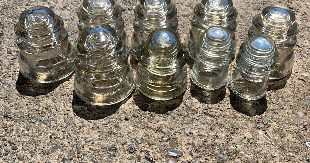 6 Antique Clear Glass Insulators for $10 in El Macero, CA | For Sale ...