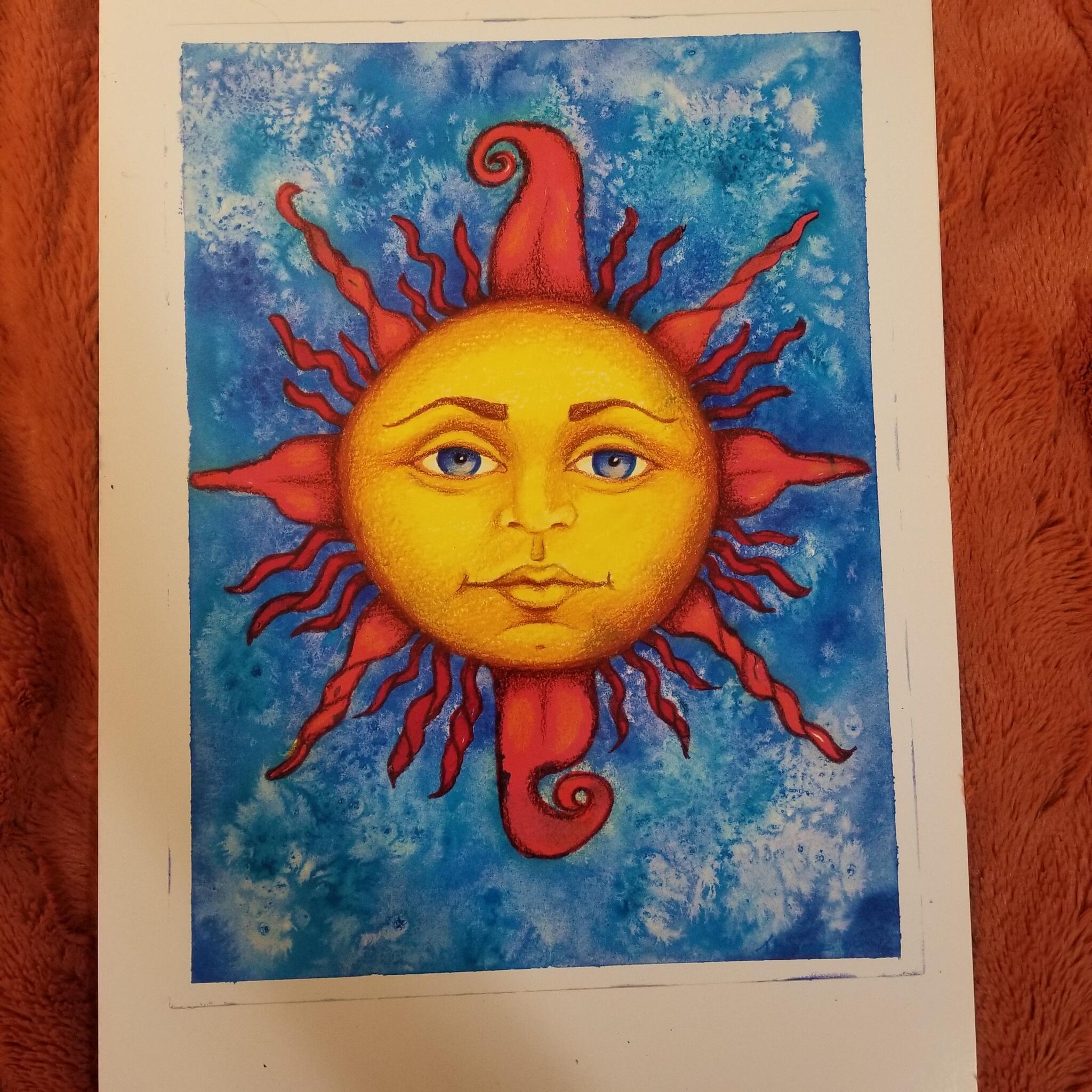 CBS Sunday morning sun art print