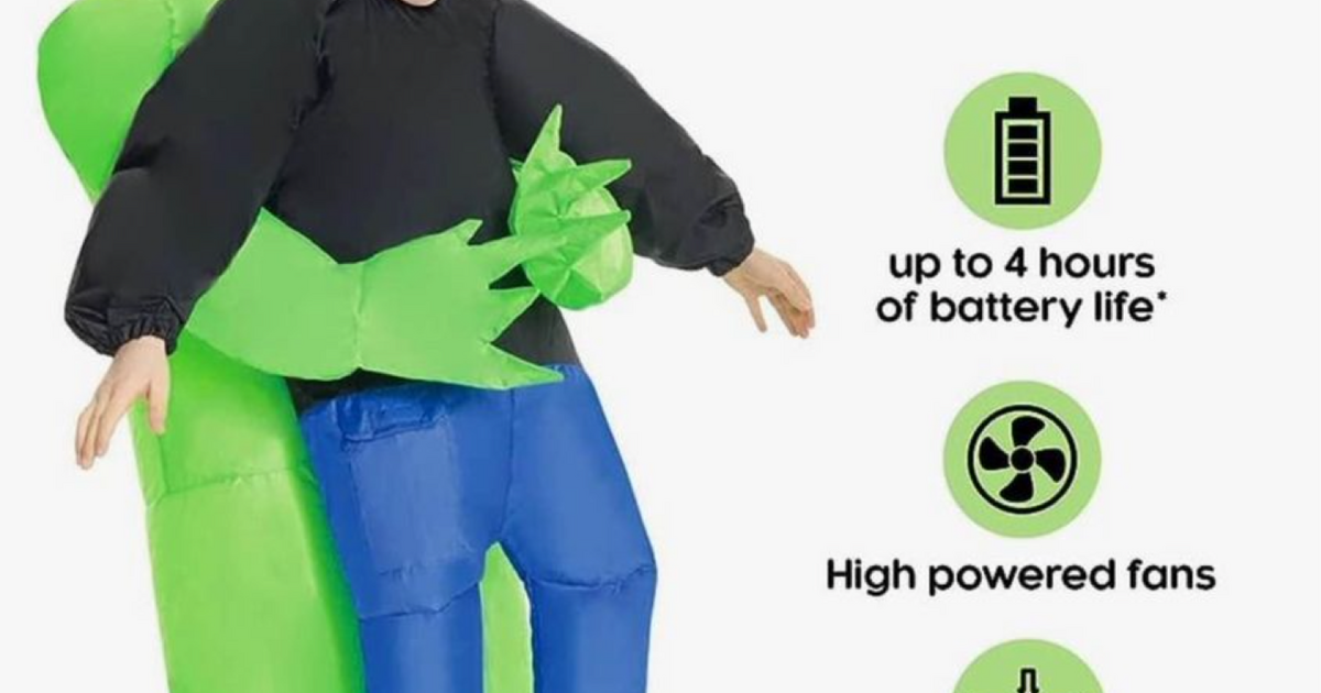 Morph Inflatable kids, alien Halloween costume. for 10 in New Brighton